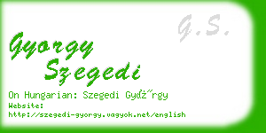 gyorgy szegedi business card